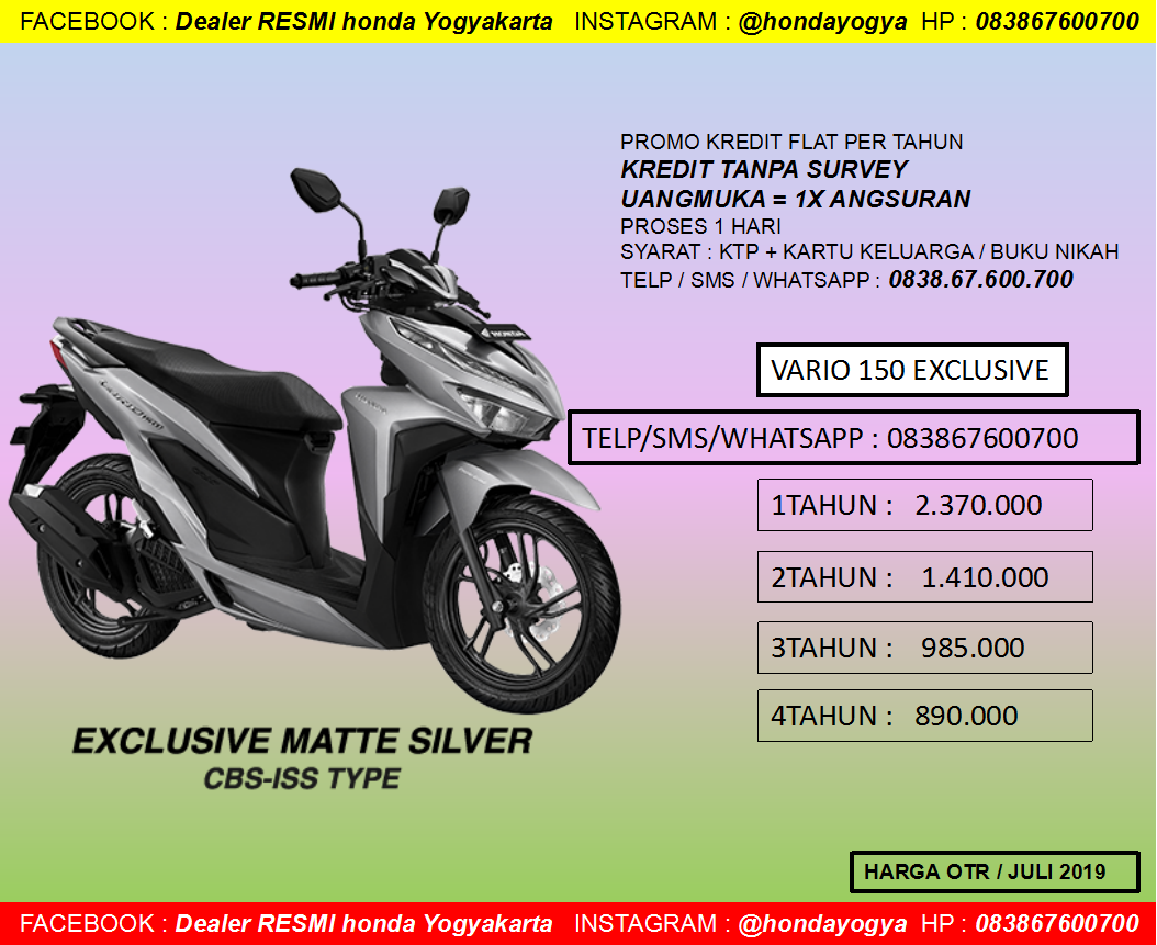 Honda Vario 150 Tanpa Dp
