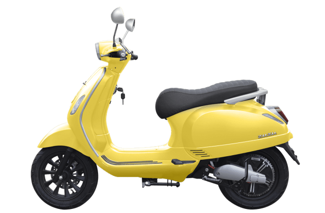 Vespa Warna Kuning Lemon
