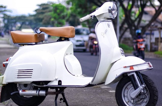 Modifikasi Motor Vespa Super
