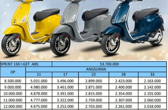 Brosur Kredit Vespa Matic 2020
