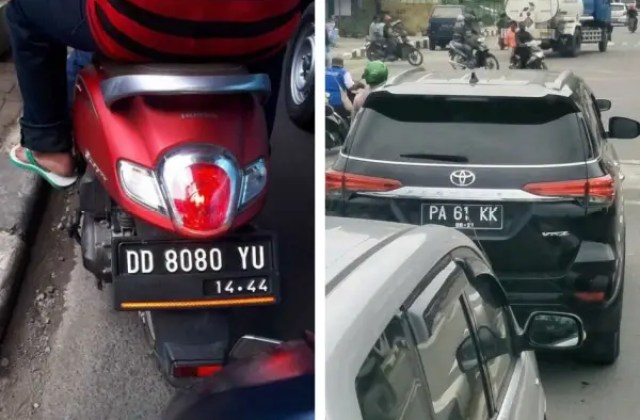 Plat Nomor Motor Lucu Dan Unik
