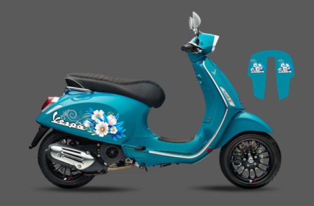 Vespa Matic Biru
