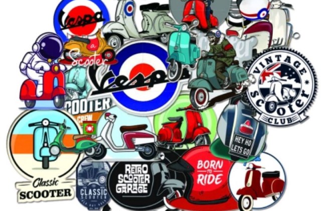 Cutting Sticker Vespa Klasik
