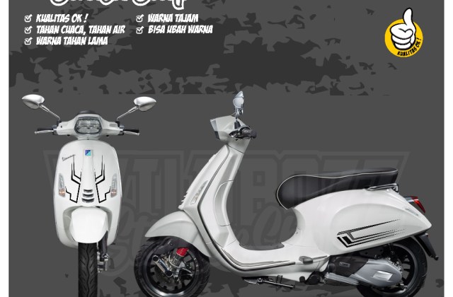 Vespa Sprint Putih Modif
