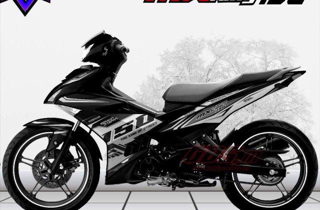 Modifikasi Motor Mx King Warna Hitam
