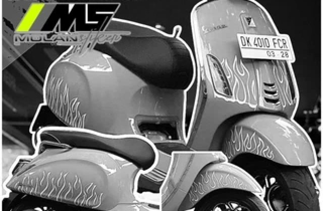 Vespa Matic Abu Abu Metalik
