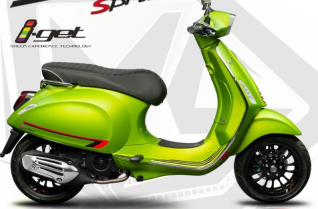 Vespa Sprint Warna Hijau
