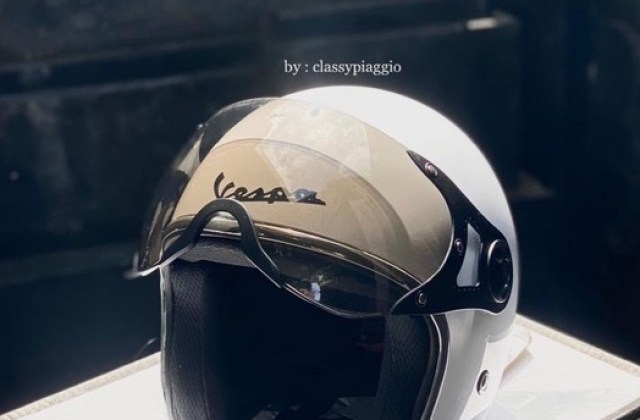 Helm Yang Cocok Untuk Vespa Matic
