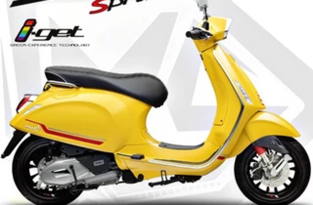 Vespa Sprint Warna Kuning
