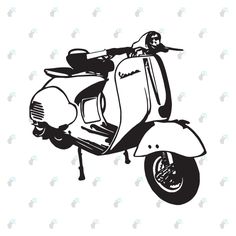 Kaligrafi Bentuk Vespa
