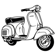 Siluet Vespa
