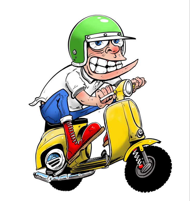 Vespa Cartoon
