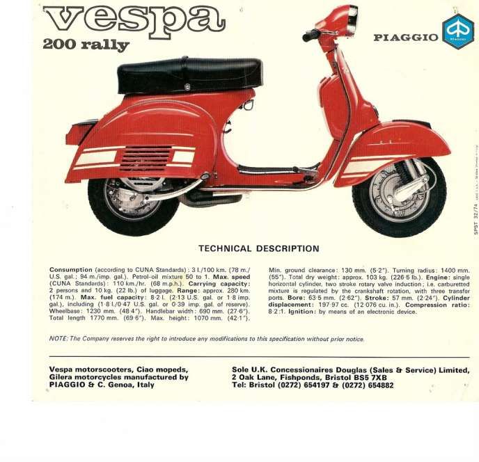 Harga Vespa Douglas 1957
