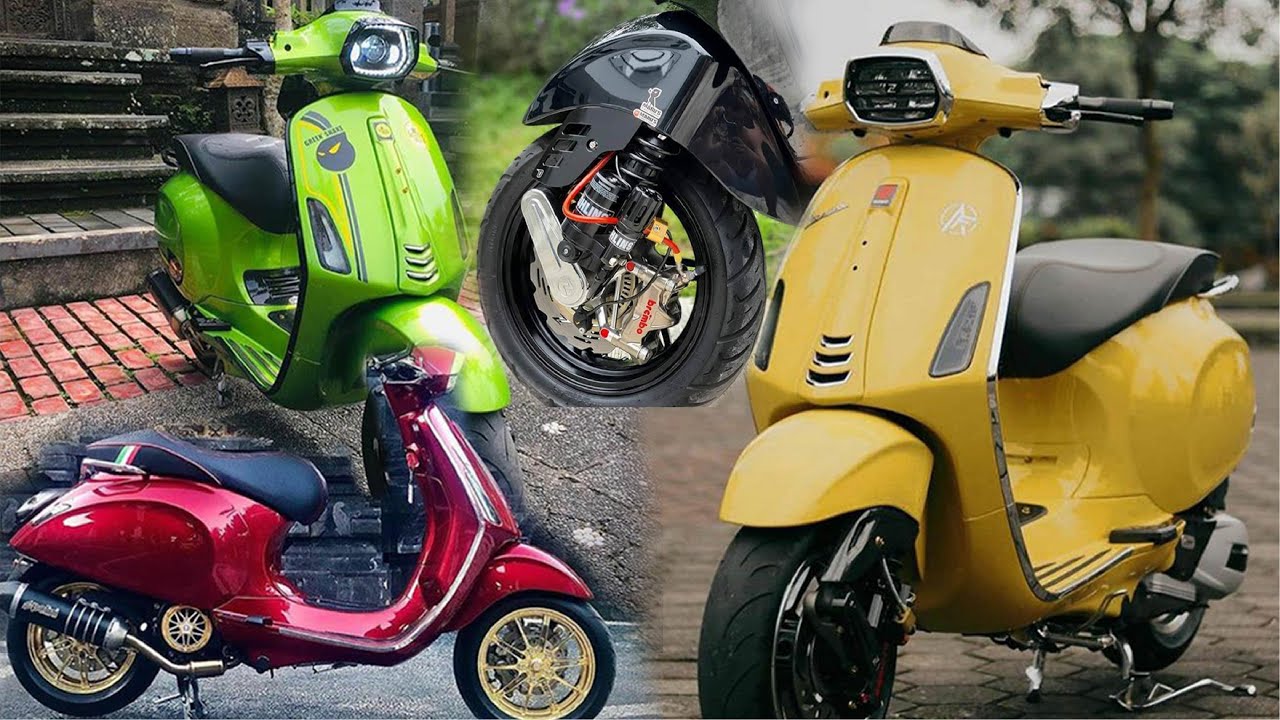 Modifikasi Motor Vespa Matic
