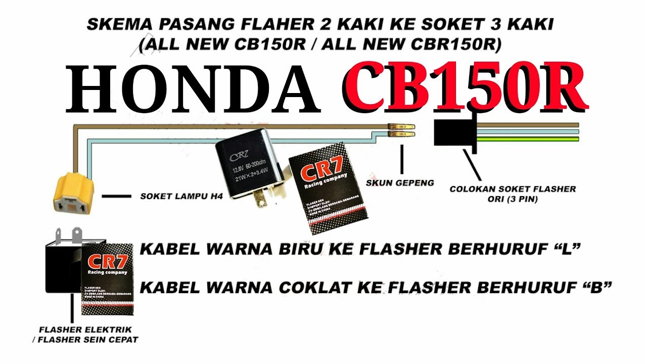 Cara Pasang Flasher 3 Kaki Di Motor
