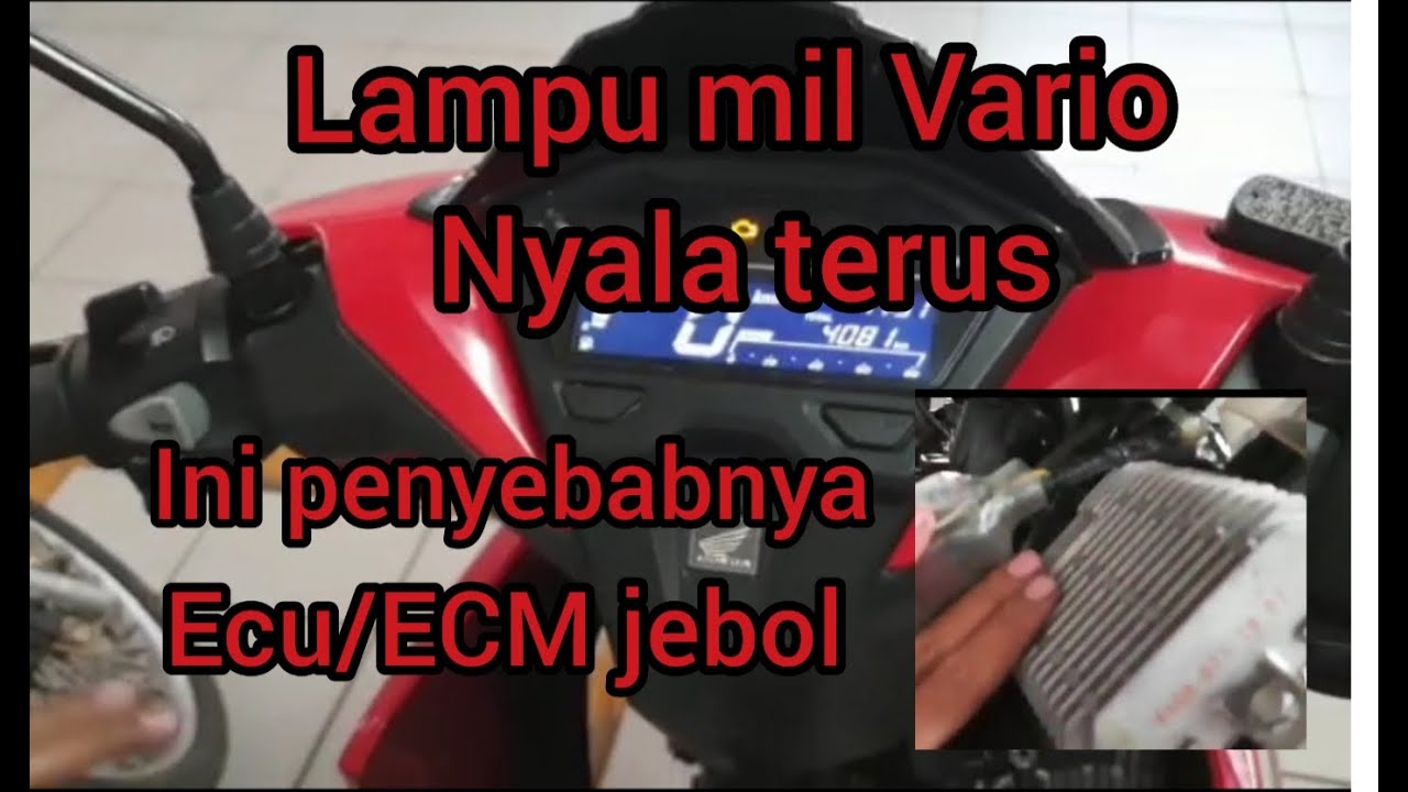 Lampu Mil Vario 150 Nyala Terus Tanpa Kedip
