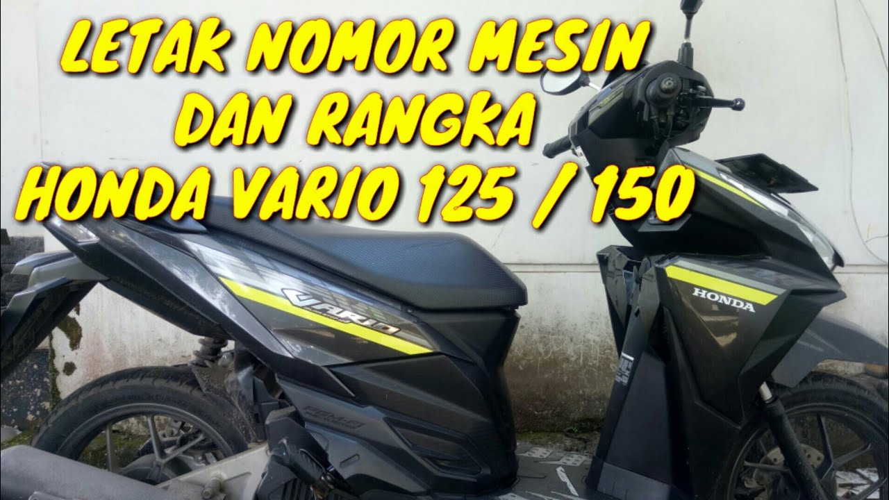Nomor Mesin Vario
