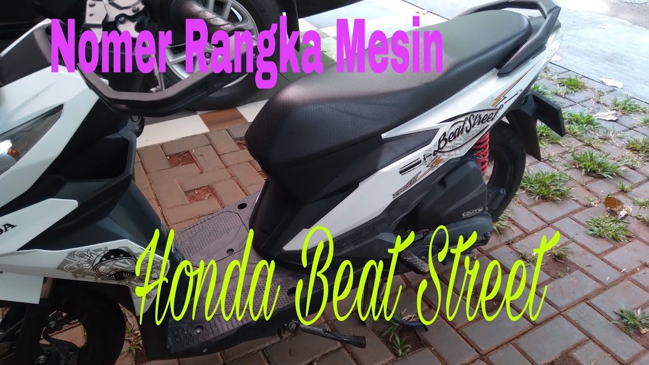 Letak Nomor Mesin Motor Beat
