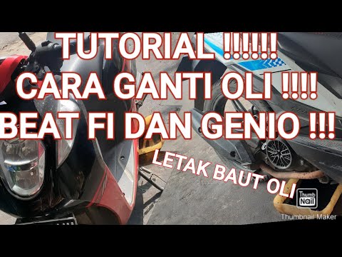 Letak Baut Pembuangan Oli Mesin Honda Beat
