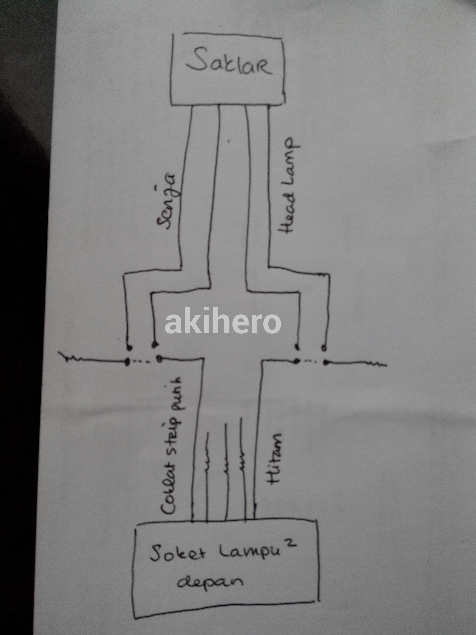 Warna Kabel Lampu Depan Vario 125
