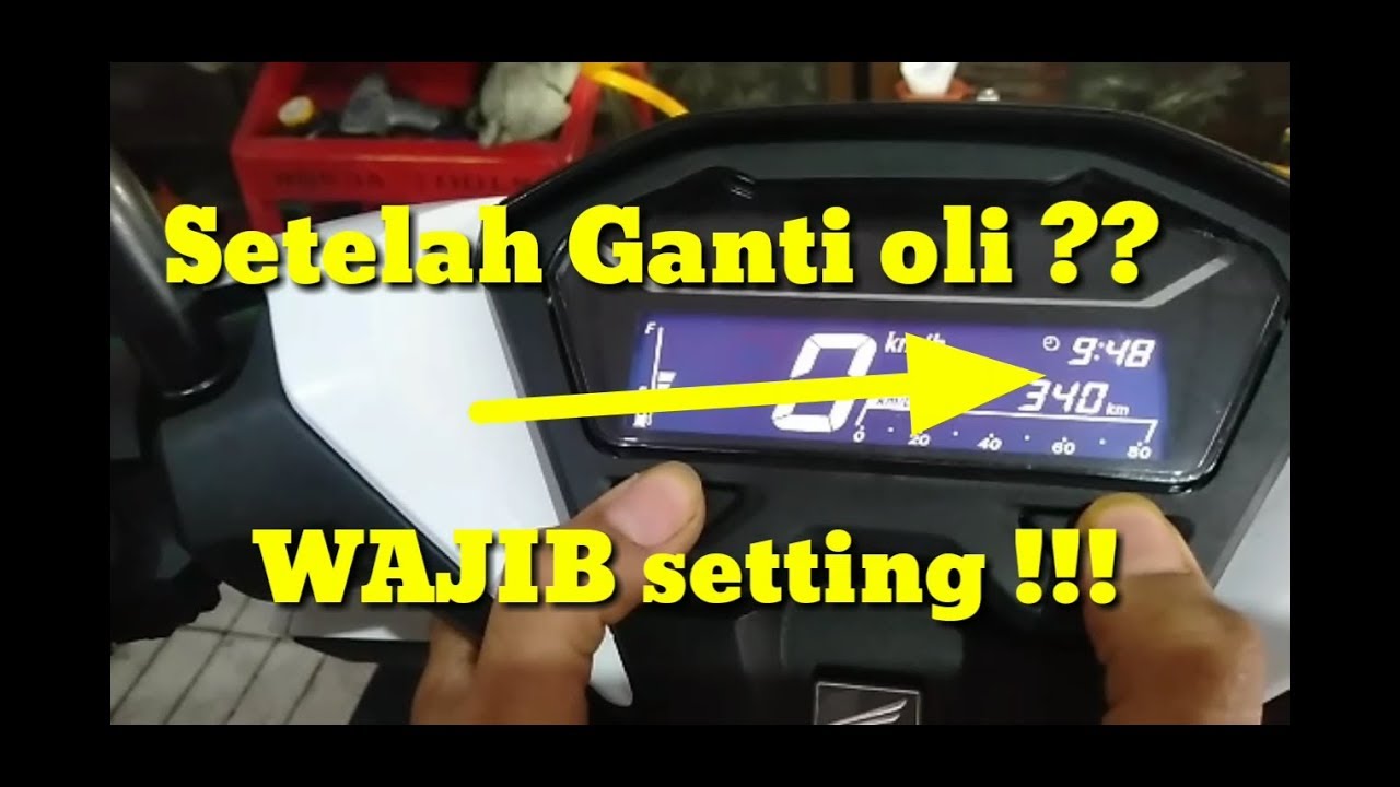 Cara Reset Oil Change Vario
