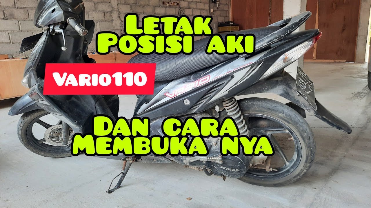 Letak Aki Vario Techno 125
