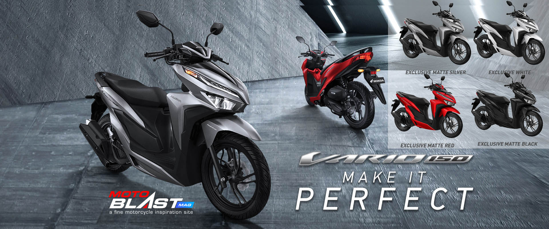 Honda Vario 150 Exclusive Matte White
