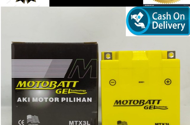 Aki motor YAMAHA RX KING NEW RX SPESIAL RX NS R MTX3L MOTOBATT ORIGINAL ACCU GEL Lazada Lazada Indonesia - medium