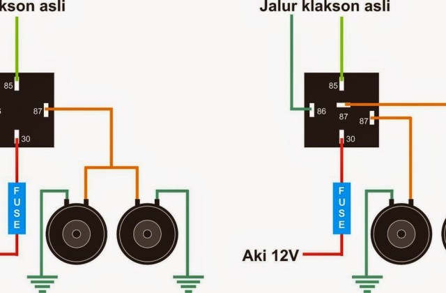 Cara Pasang Relay 5 Kaki Lampu Motor
