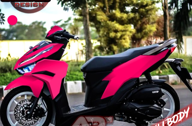 Modifikasi Vario Warna Pink

