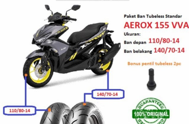 Ukuran Ban Belakang Pada Yamaha Aerox 155
