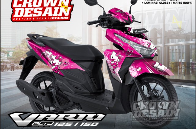 Honda Vario 150 Warna Pink
