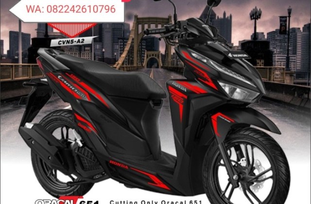 Honda Vario 150 Hitam Merah
