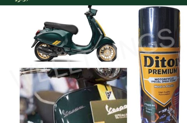 Vespa Warna Hijau Army
