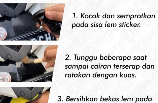 Cara Menghilangkan Bekas Stiker Di Motor
