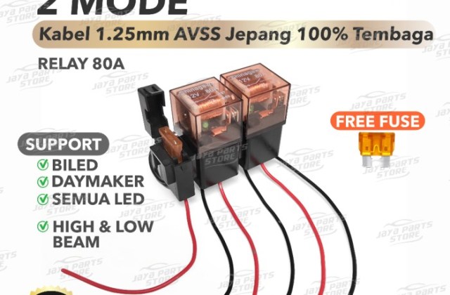 Cara Pasang Relay 4 Kaki Untuk Lampu Motor
