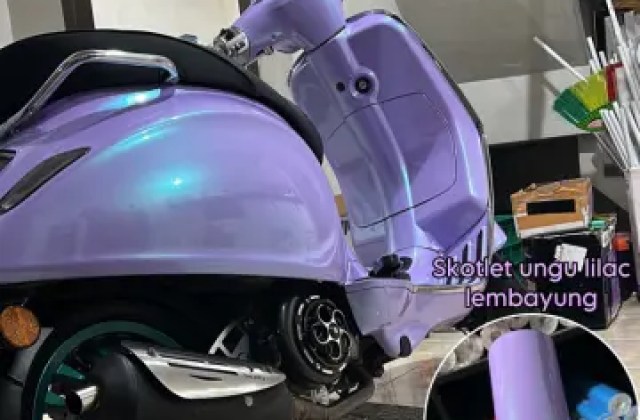 Vespa Matic Ungu Lilac
