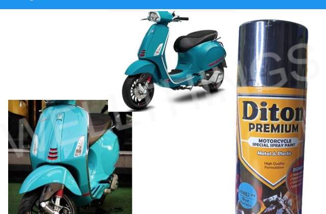 Vespa Warna Biru Tosca
