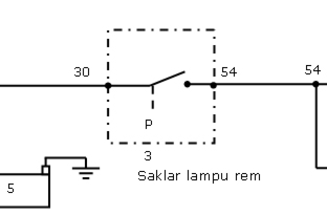 Gambar Rangkaian Lampu Kepala Sepeda Motor

