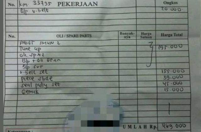 Berapa Km Ganti V Belt Vario 125
