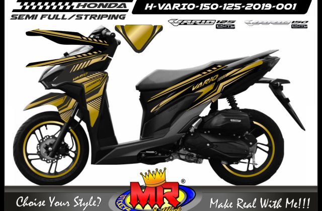 Honda Vario 150 Black Gold
