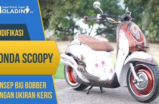 Modifikasi Scoopy Ala Vespa
