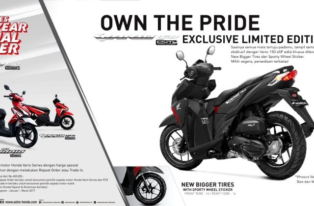 Harga Motor Honda Vario 150 Baru
