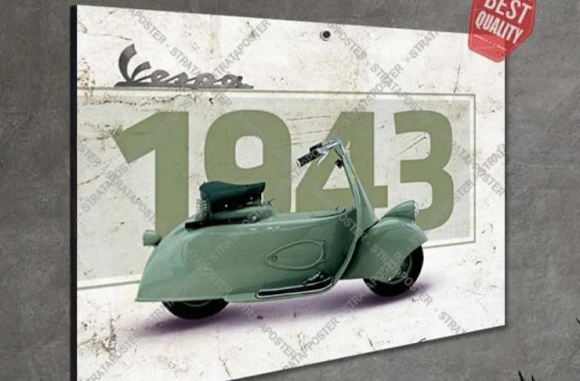 Poster Vintage Vespa
